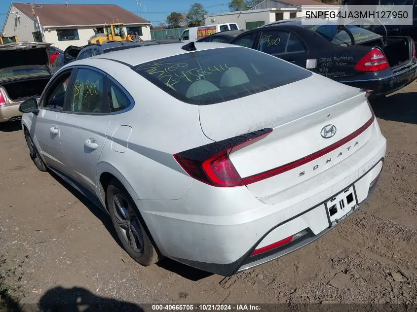 2021 Hyundai Sonata Se VIN: 5NPEG4JA3MH127950 Lot: 40665705