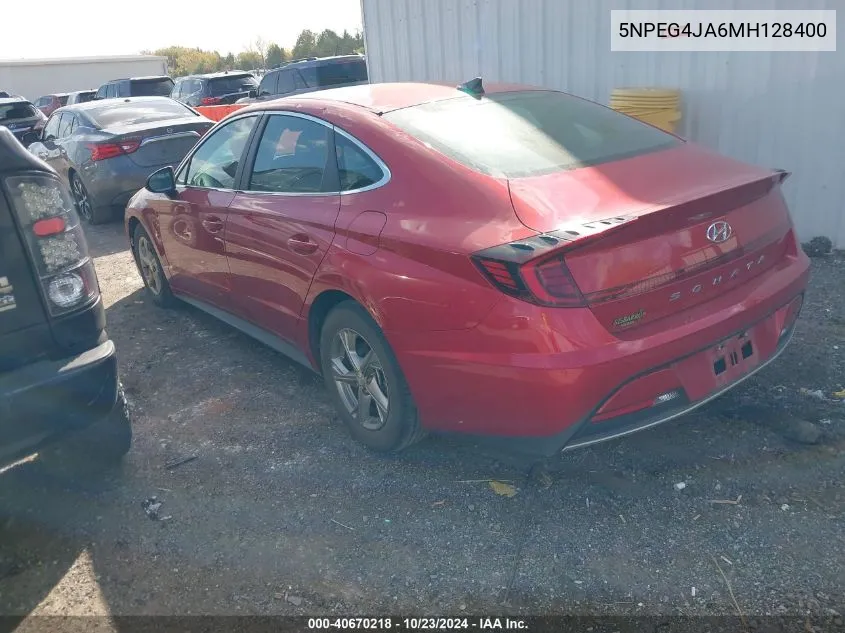 5NPEG4JA6MH128400 2021 Hyundai Sonata Se