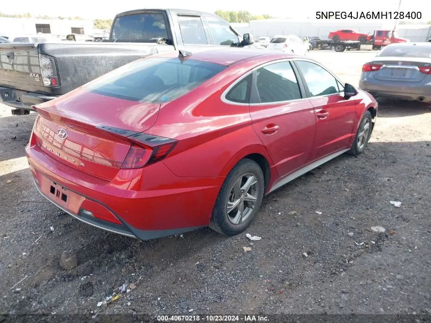 2021 Hyundai Sonata Se VIN: 5NPEG4JA6MH128400 Lot: 40670218