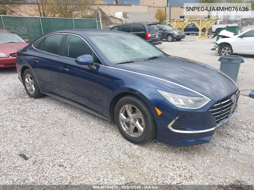 2021 Hyundai Sonata Se VIN: 5NPEG4JA4MH076636 Lot: 40754573