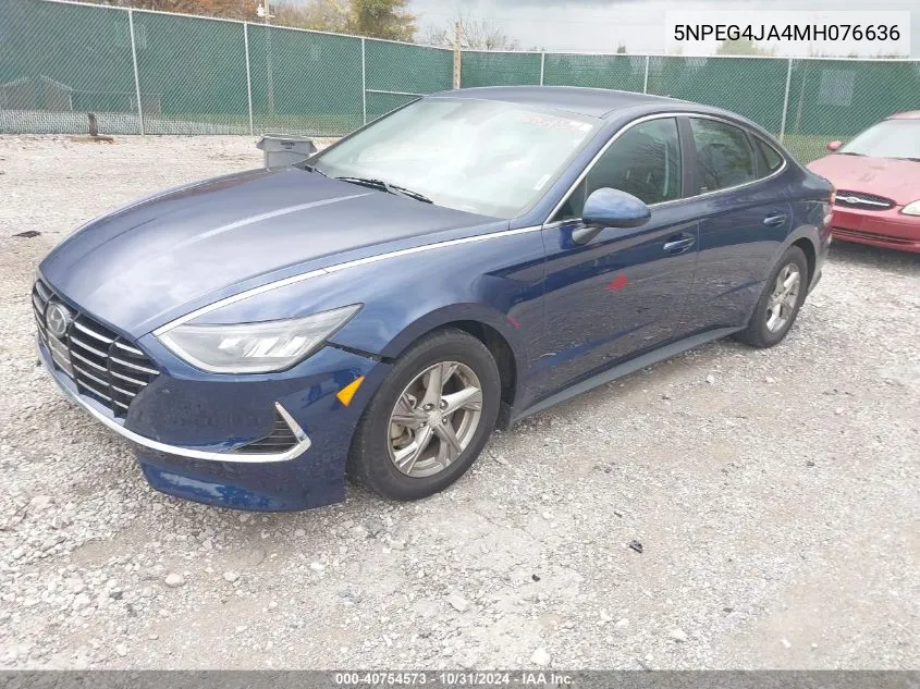 2021 Hyundai Sonata Se VIN: 5NPEG4JA4MH076636 Lot: 40754573