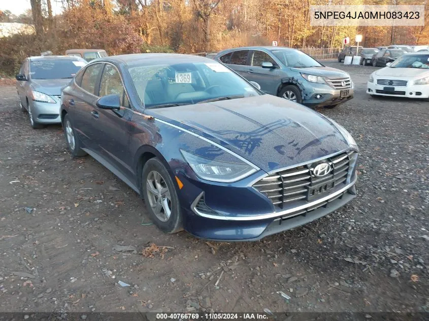 2021 Hyundai Sonata Se VIN: 5NPEG4JA0MH083423 Lot: 40766769