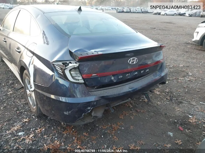 2021 Hyundai Sonata Se VIN: 5NPEG4JA0MH083423 Lot: 40766769