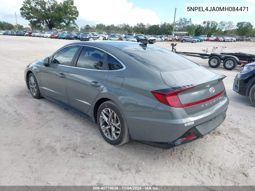 2021 Hyundai Sonata Sel VIN: 5NPEL4JA0MH084471 Lot: 40779038