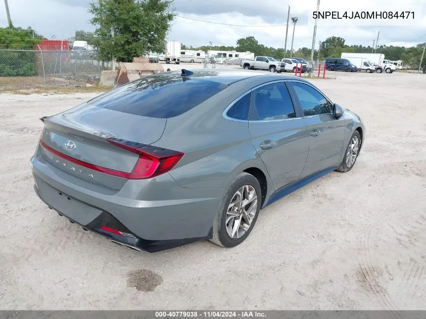 2021 Hyundai Sonata Sel VIN: 5NPEL4JA0MH084471 Lot: 40779038