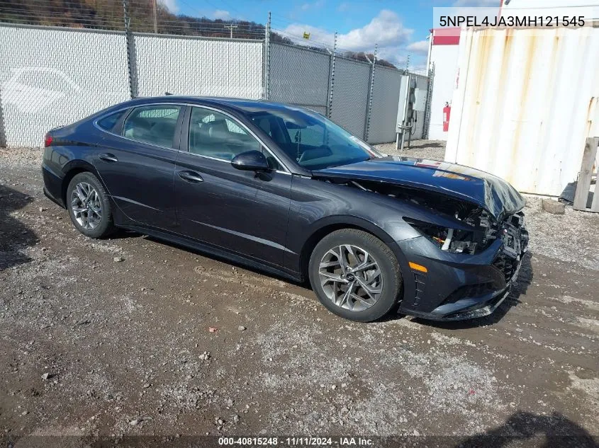 2021 Hyundai Sonata Sel VIN: 5NPEL4JA3MH121545 Lot: 40815248