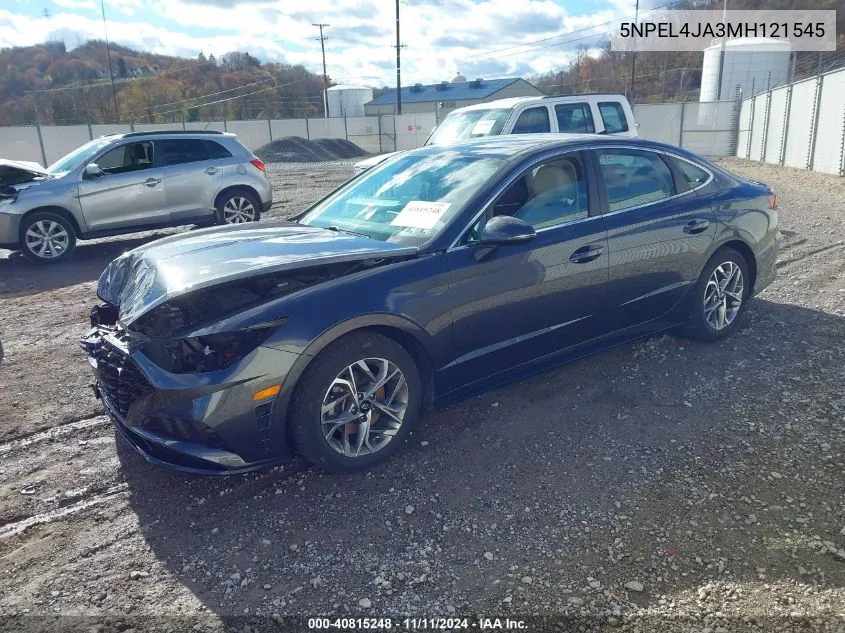 2021 Hyundai Sonata Sel VIN: 5NPEL4JA3MH121545 Lot: 40815248