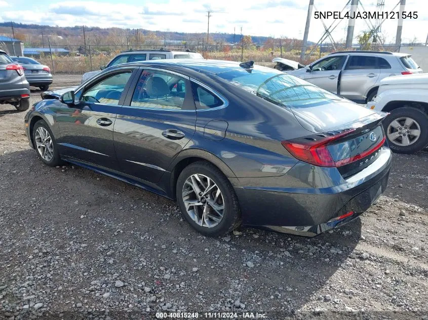 2021 Hyundai Sonata Sel VIN: 5NPEL4JA3MH121545 Lot: 40815248