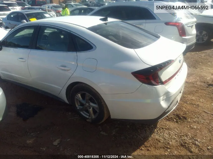 5NPEG4JA4MH066592 2021 Hyundai Sonata Se