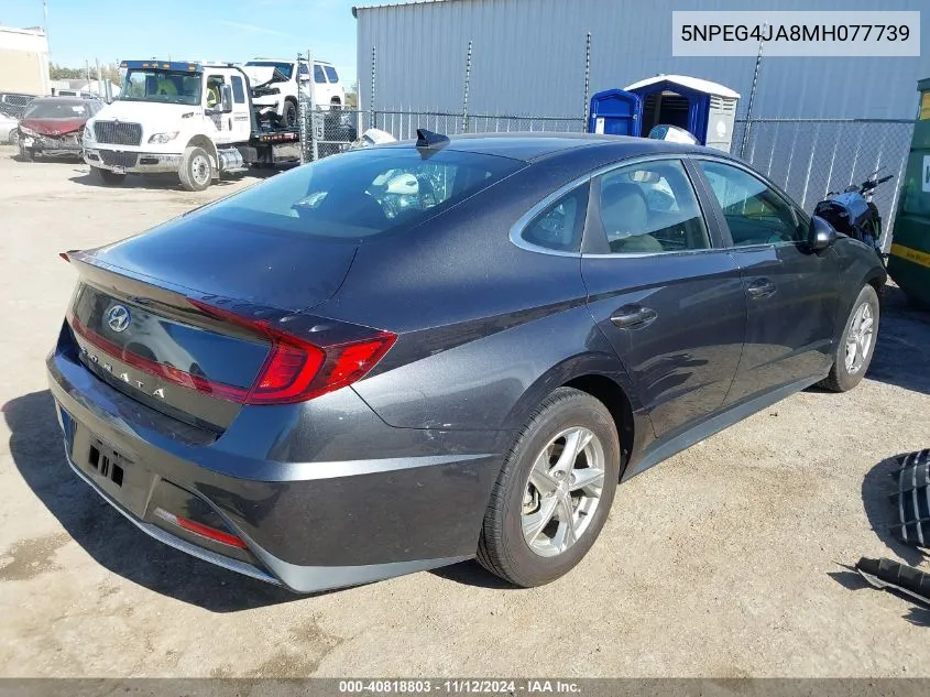 5NPEG4JA8MH077739 2021 Hyundai Sonata Se