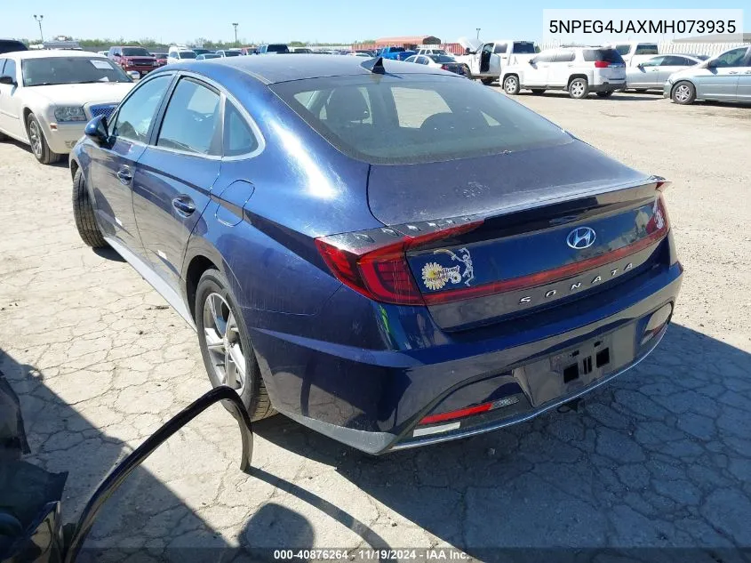 2021 Hyundai Sonata Se VIN: 5NPEG4JAXMH073935 Lot: 40876264