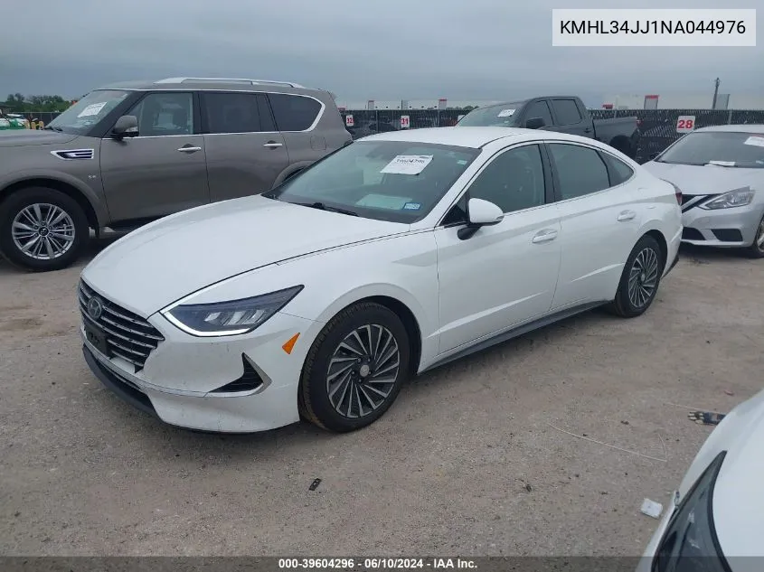 2022 Hyundai Sonata Hybrid Sel VIN: KMHL34JJ1NA044976 Lot: 39604296