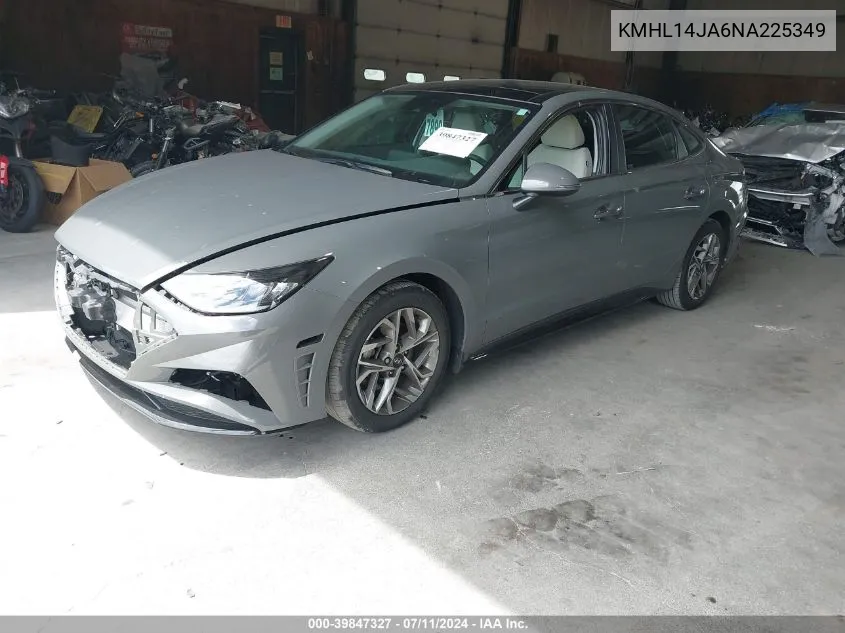 2022 Hyundai Sonata Sel VIN: KMHL14JA6NA225349 Lot: 39847327