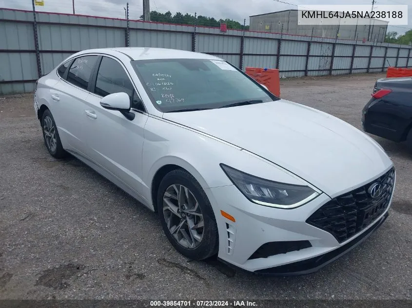 2022 Hyundai Sonata Sel VIN: KMHL64JA5NA238188 Lot: 39854701