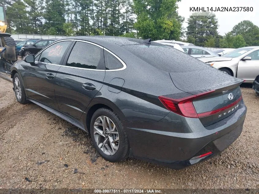 KMHL14JA2NA237580 2022 Hyundai Sonata Sel