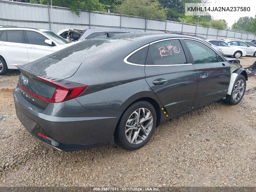 KMHL14JA2NA237580 2022 Hyundai Sonata Sel