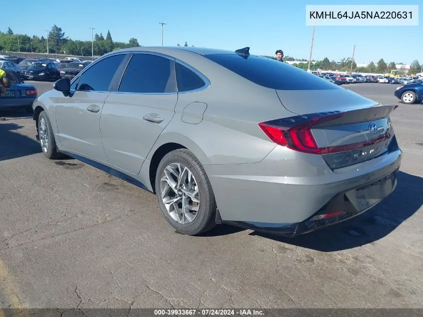 KMHL64JA5NA220631 2022 Hyundai Sonata Sel