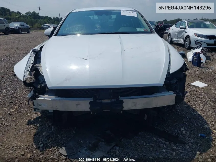 5NPEG4JA0NH143296 2022 Hyundai Sonata Se