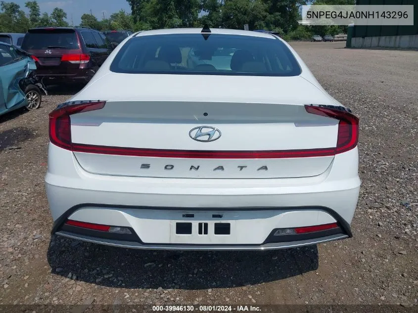 5NPEG4JA0NH143296 2022 Hyundai Sonata Se