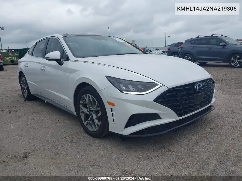 KMHL14JA2NA219306 2022 Hyundai Sonata Sel