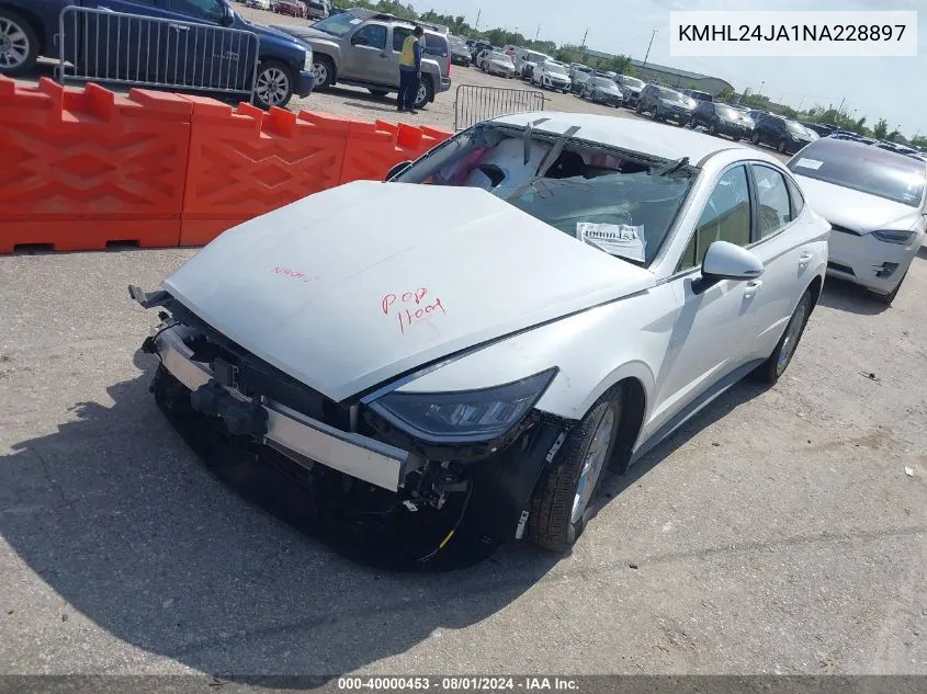 2022 Hyundai Sonata Se VIN: KMHL24JA1NA228897 Lot: 40000453