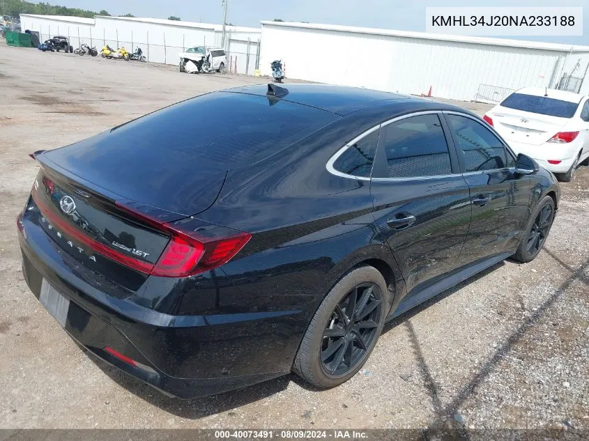 KMHL34J20NA233188 2022 Hyundai Sonata Limited