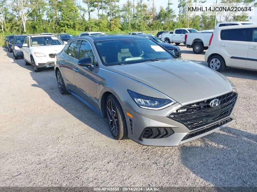 KMHL14JC0NA220634 2022 Hyundai Sonata N Line