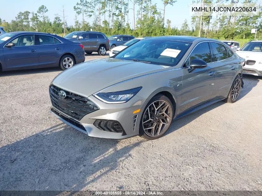 KMHL14JC0NA220634 2022 Hyundai Sonata N Line