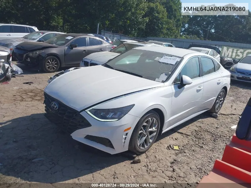 2022 Hyundai Sonata Sel VIN: KMHL64JA0NA219080 Lot: 40128724