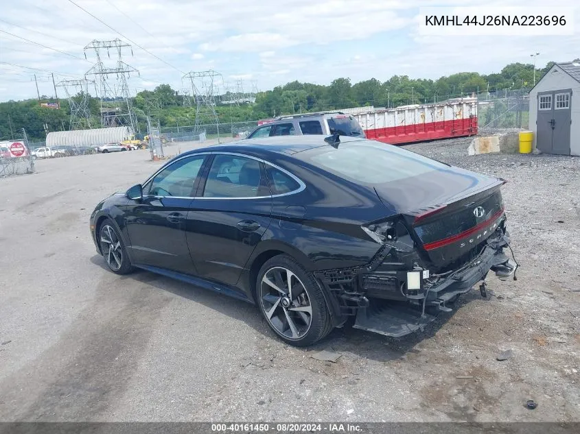 2022 Hyundai Sonata Sel Plus VIN: KMHL44J26NA223696 Lot: 40161450