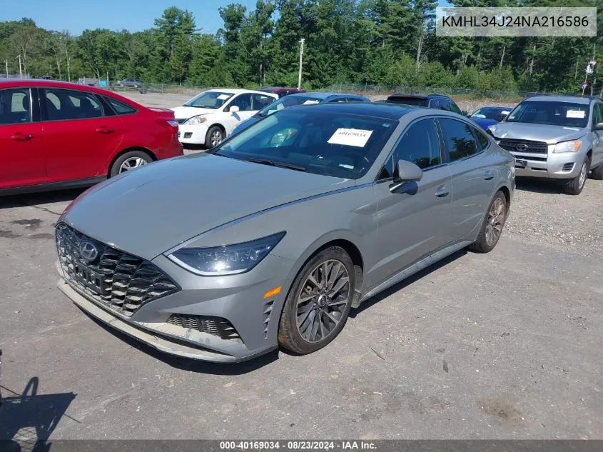 KMHL34J24NA216586 2022 Hyundai Sonata Limited