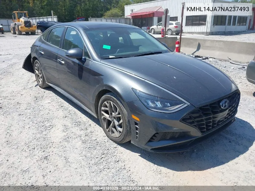 2022 Hyundai Sonata Sel VIN: KMHL14JA7NA237493 Lot: 40183329