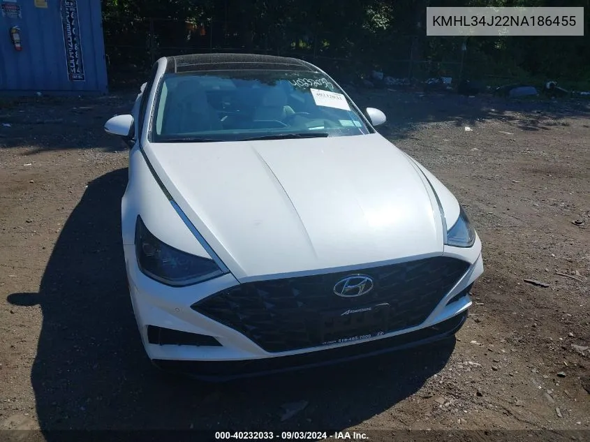 KMHL34J22NA186455 2022 Hyundai Sonata Limited