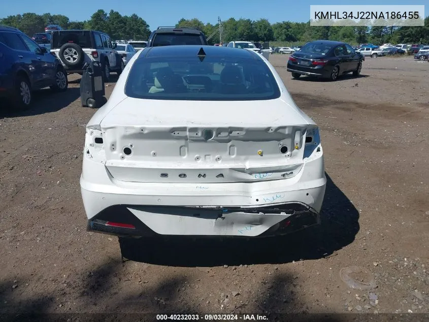 KMHL34J22NA186455 2022 Hyundai Sonata Limited