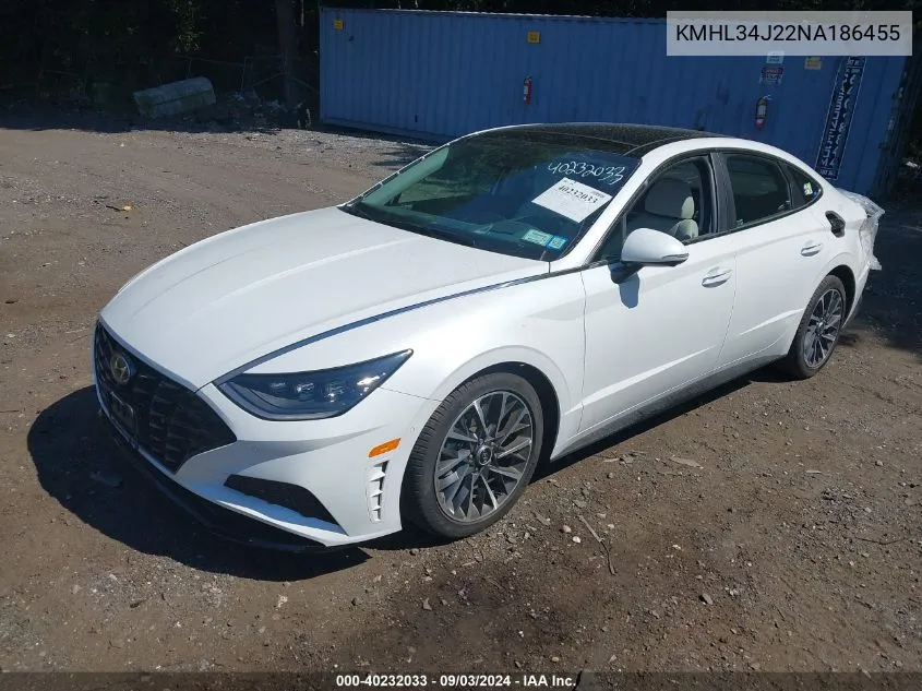 KMHL34J22NA186455 2022 Hyundai Sonata Limited