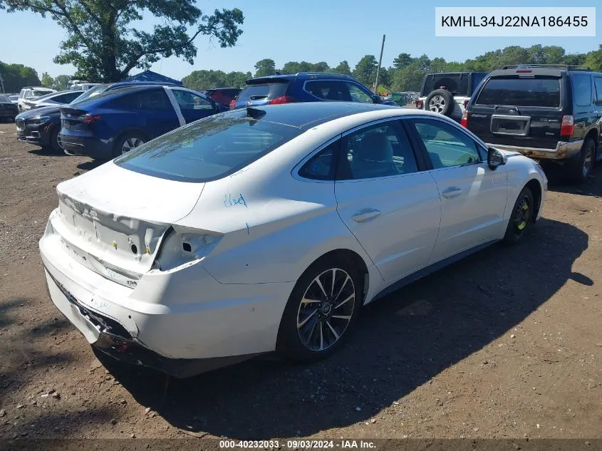 KMHL34J22NA186455 2022 Hyundai Sonata Limited