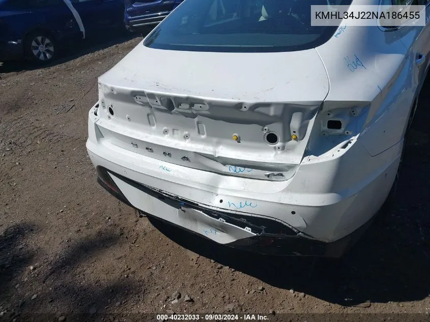 KMHL34J22NA186455 2022 Hyundai Sonata Limited