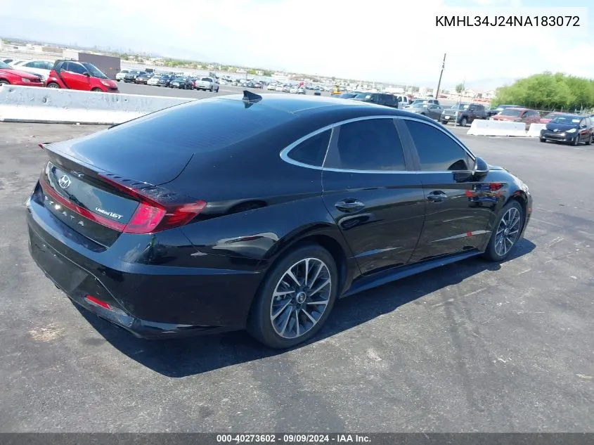 KMHL34J24NA183072 2022 Hyundai Sonata Limited