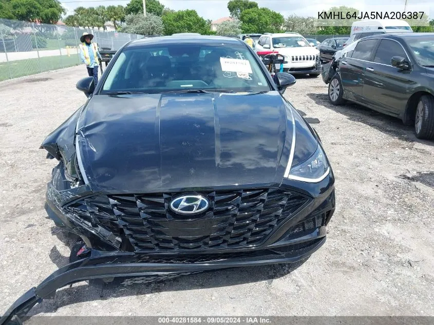 KMHL64JA5NA206387 2022 Hyundai Sonata Sel