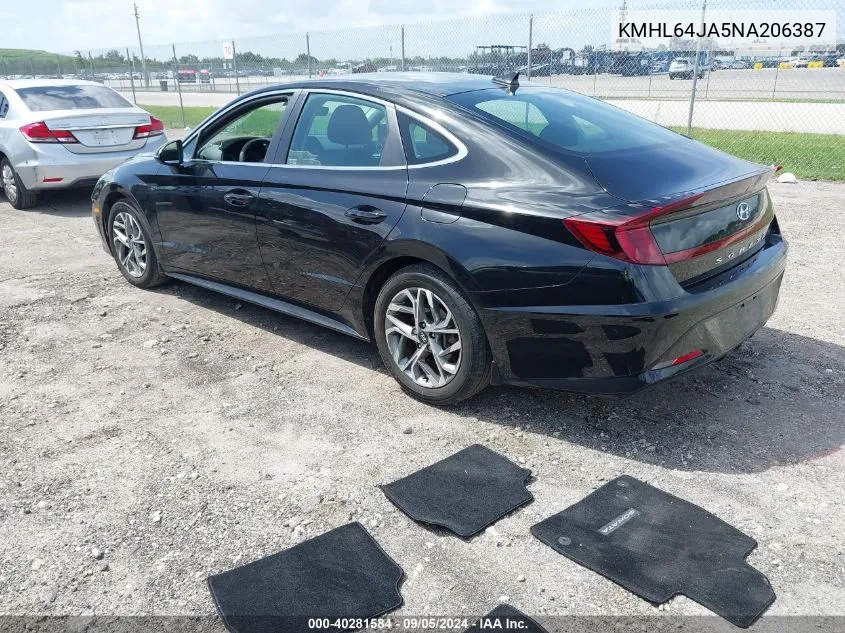 KMHL64JA5NA206387 2022 Hyundai Sonata Sel