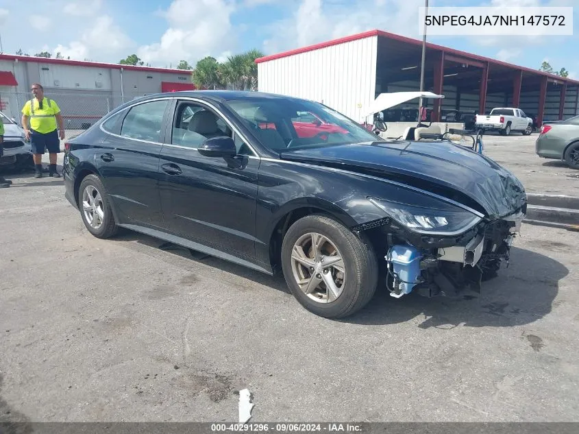 2022 Hyundai Sonata Se VIN: 5NPEG4JA7NH147572 Lot: 40291296