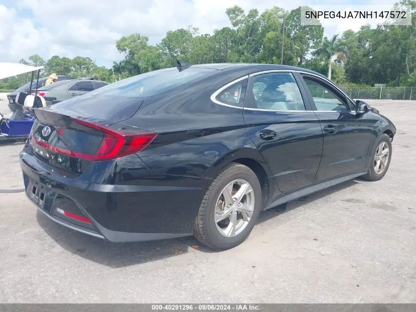 5NPEG4JA7NH147572 2022 Hyundai Sonata Se