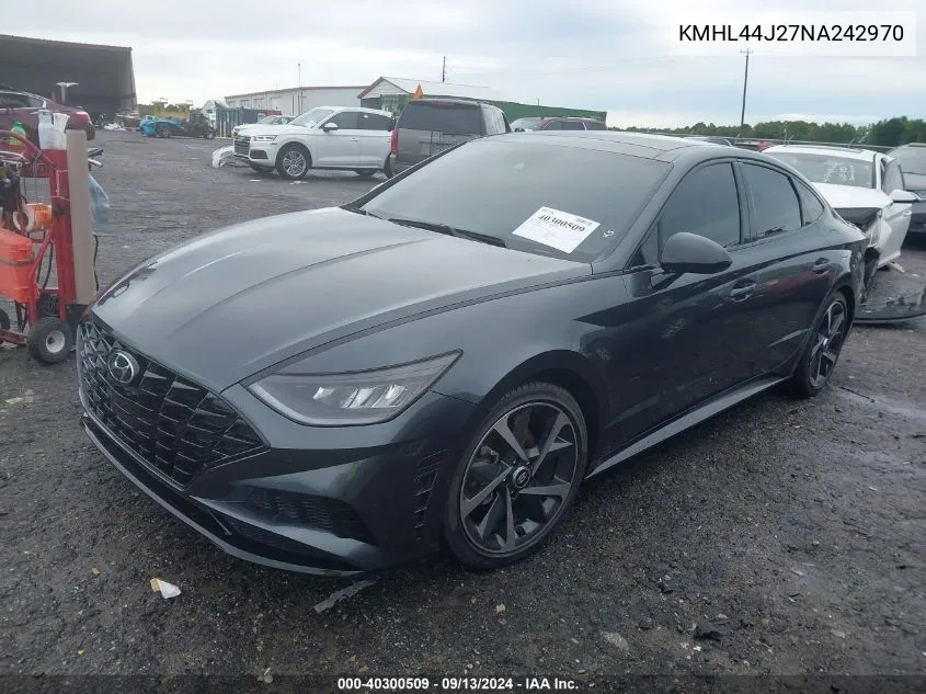 2022 Hyundai Sonata Sel Plus VIN: KMHL44J27NA242970 Lot: 40300509