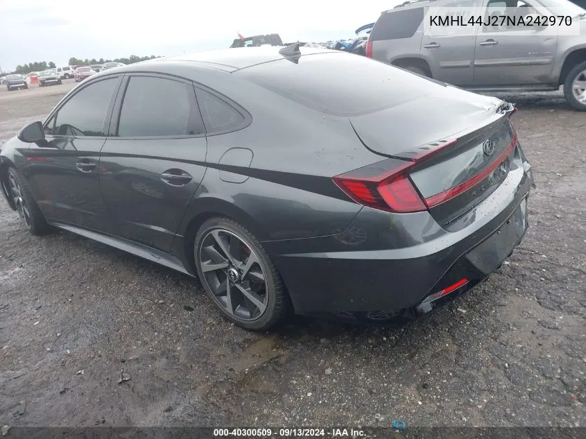 2022 Hyundai Sonata Sel Plus VIN: KMHL44J27NA242970 Lot: 40300509