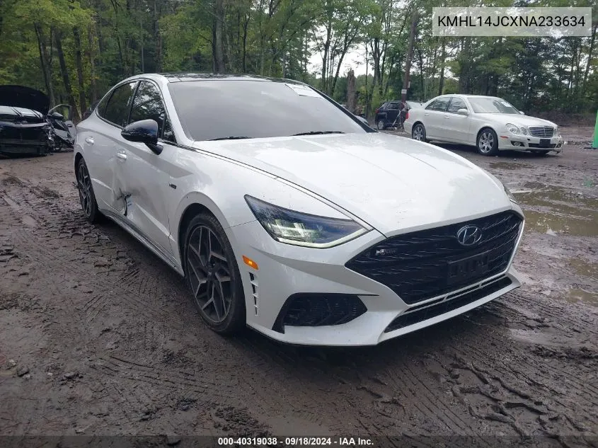 2022 Hyundai Sonata N Line VIN: KMHL14JCXNA233634 Lot: 40319038