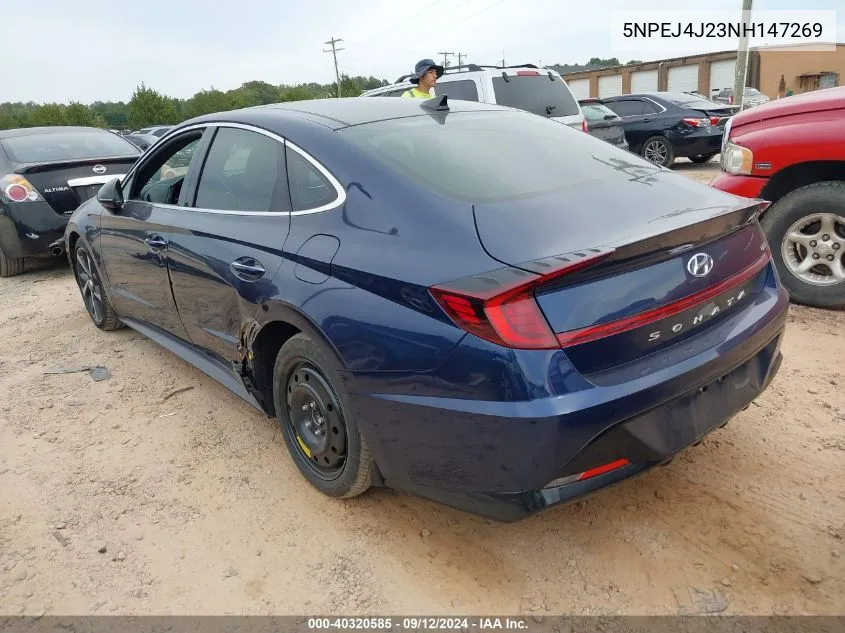 2022 Hyundai Sonata Sel Plus VIN: 5NPEJ4J23NH147269 Lot: 40320585