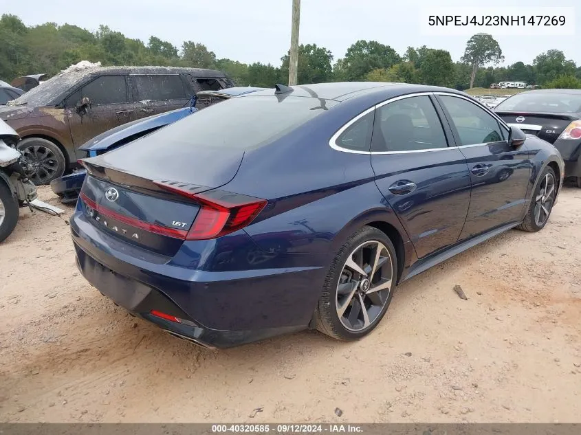 5NPEJ4J23NH147269 2022 Hyundai Sonata Sel Plus