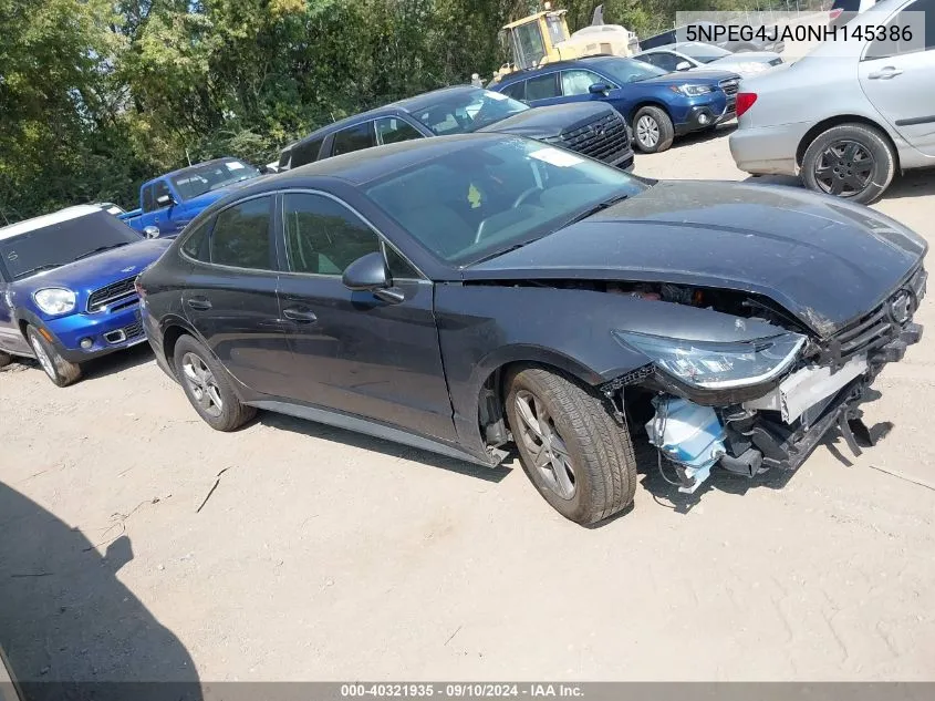 5NPEG4JA0NH145386 2022 Hyundai Sonata Se