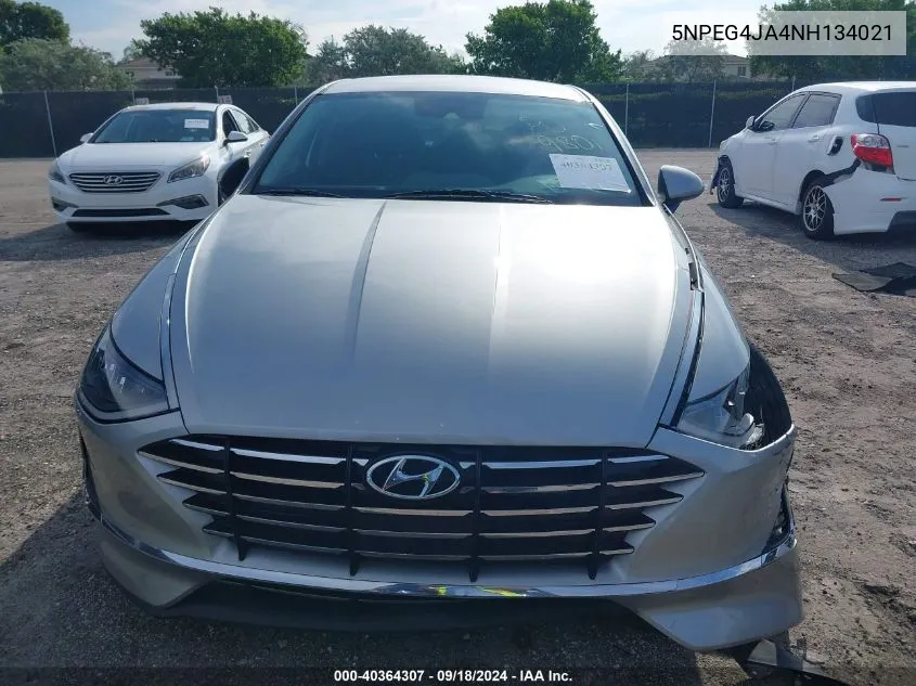 2022 Hyundai Sonata Se VIN: 5NPEG4JA4NH134021 Lot: 40364307