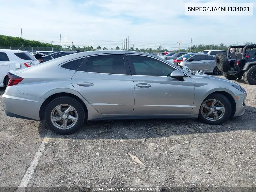 5NPEG4JA4NH134021 2022 Hyundai Sonata Se